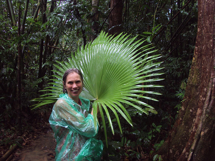 Michele with leaf