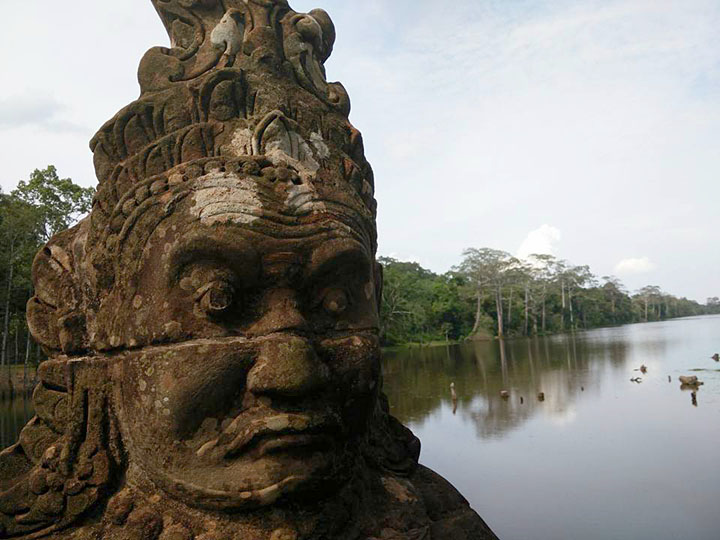 The bridge into Angkor Thom