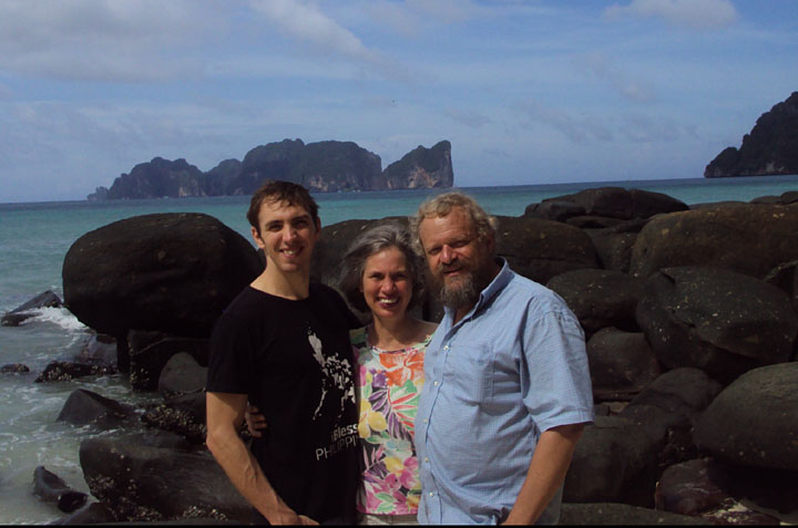 Isaac, Michele and Glenn at Ko Phi Phi