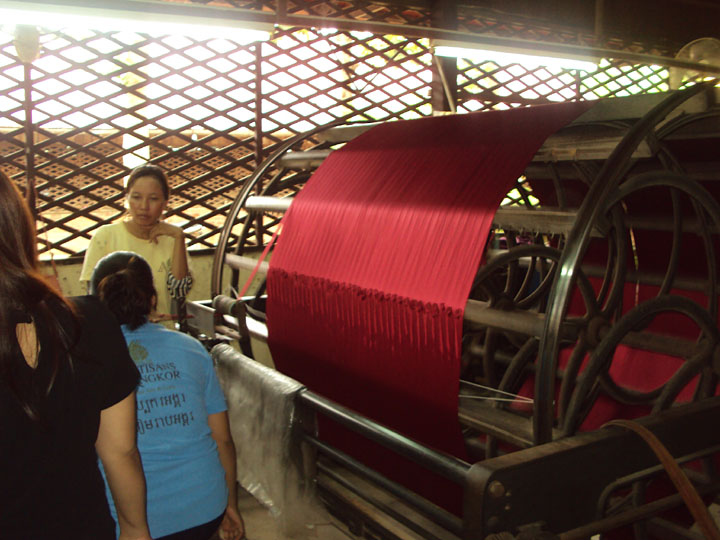 A spool of red silk